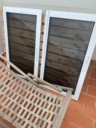 Ventanas aluminio blanco (2 unidades)