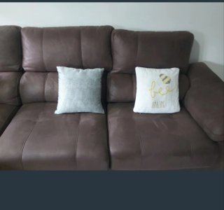 Sofá Chaiselongue chocolate Piel