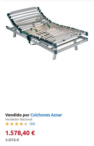 Cama articulada Pardo Pikolin. Eléctrica.