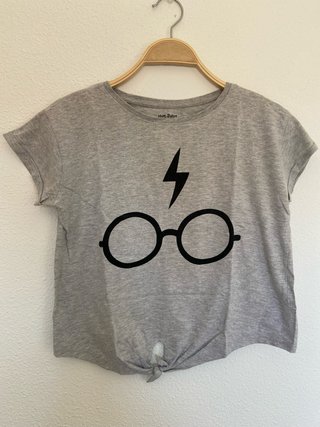 Camiseta corta Harry Potter gris
