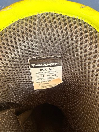 Botas Moto SHIMA RSX6 Deportivas Negras/Amarillas