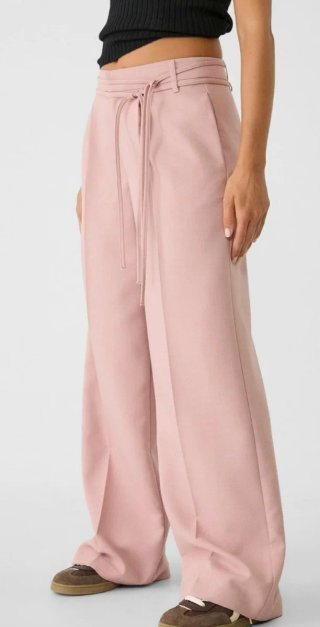 Pantalón rosa Stradivarius Talla S