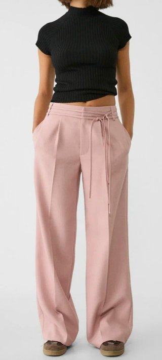 Pantalón rosa Stradivarius Talla S