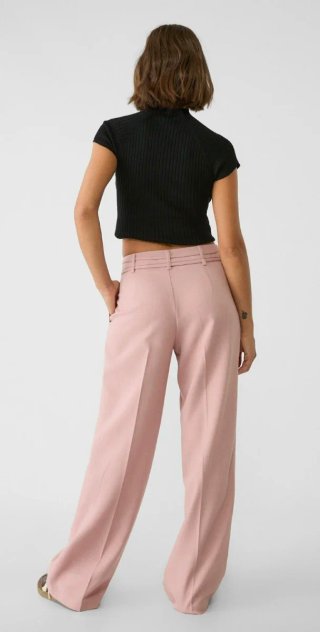 Pantalón rosa Stradivarius Talla S