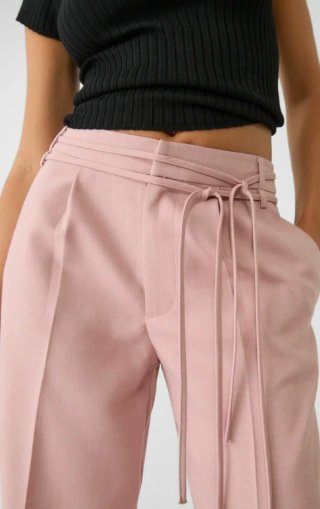 Pantalón rosa Stradivarius Talla S