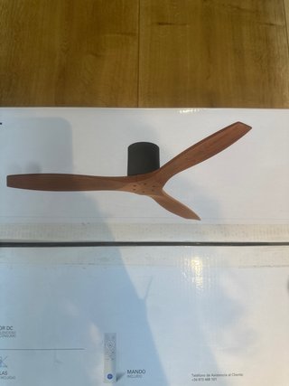Ventilador de techo madera y metal
