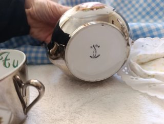 Juego café Alda Artesanía porcelana.