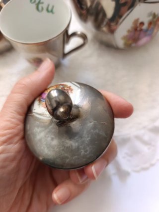 Juego café Alda Artesanía porcelana.