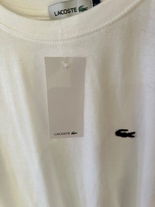 Camiseta Lacoste Blanca Talla M