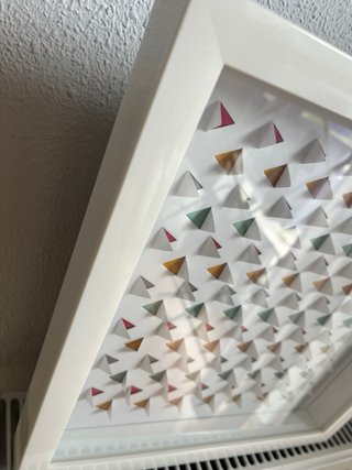 Cuadro Decorativo Triángulos Multicolor