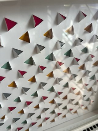 Cuadro Decorativo Triángulos Multicolor