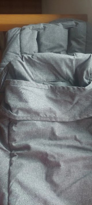 Saco Bugaboo Gris Melange Invierno