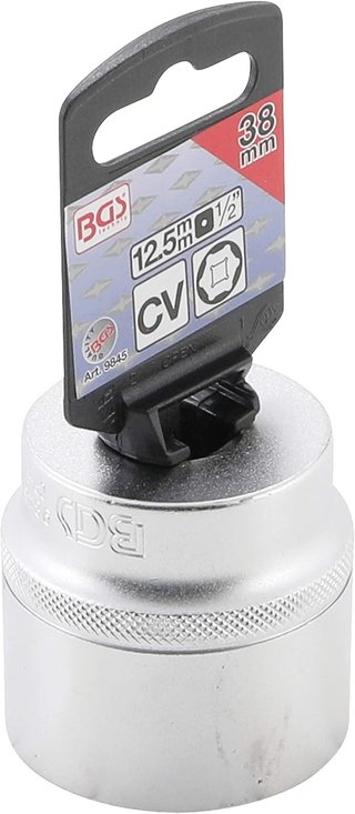Llave de vaso hexagonal acero cromado