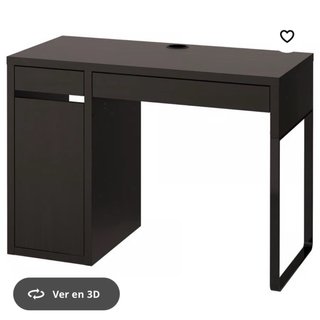 Escritorio Negro Ikea Micke