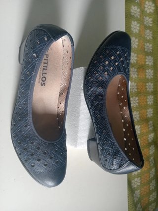 Zapatos Pitillos Talla 40 Azul