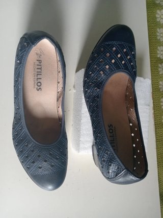 Zapatos Pitillos Talla 40 Azul
