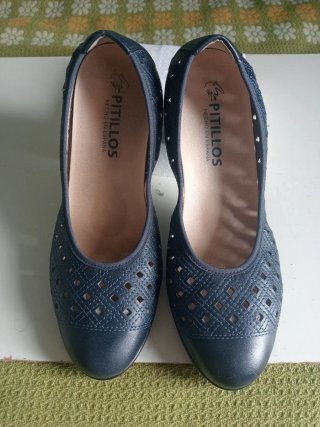 Zapatos Pitillos Talla 40 Azul
