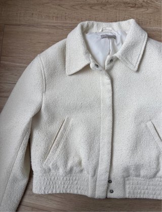 Chaqueta Bomber H&M Blanca