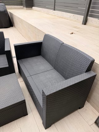 Conjunto Terraza Plástico Negro Leroy Merlin