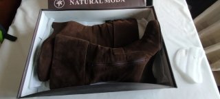 Botas  Ante Marrón Caña Alta