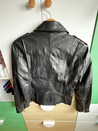 Cazadora cuero Mango Talla M