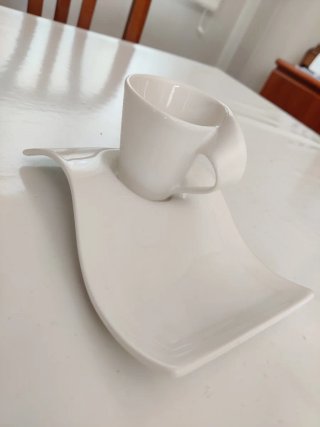 Taza y plato de diseño