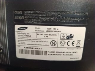 Monitor Samsung SyncMaster 901N 19