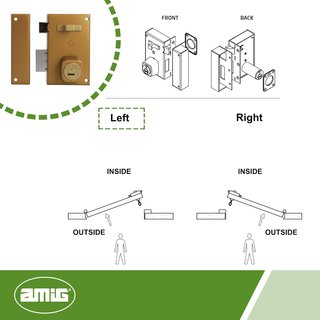 Amig cerradura sobreponer puertas madera seguridad
