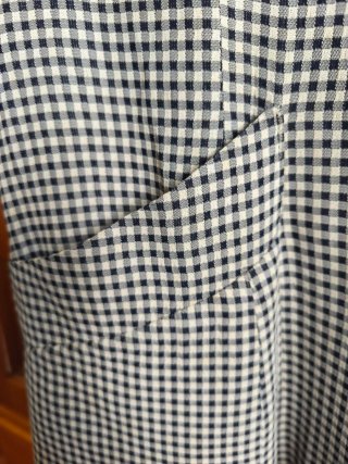 Chaqueta SNIF, con forro, cuadros blanco y negro