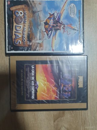 2 Películas DVD: 80 Días y La Casa de los Espíritu