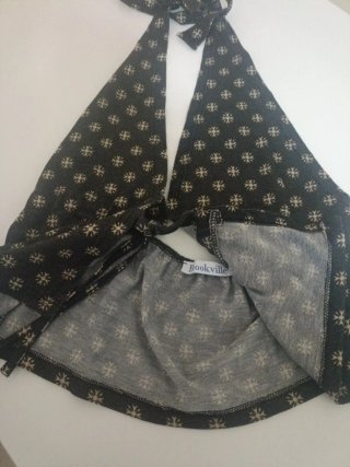 Top Brokewille Mujer Negro Talla Única
