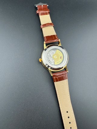 Reloj Orient Automático Dorado Correa Marrón