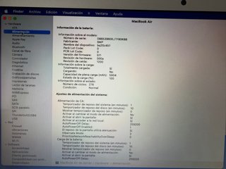 MacBook Air 13”2015, 128gb Plata
