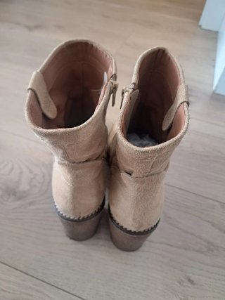 Botines Beige Ante