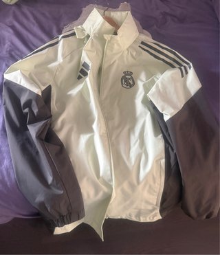 Chándal Adidas Real Madrid Blanco/Gris