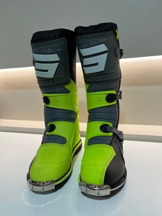 Botas de Moto Enduro/Motocross Negras y Amarillas