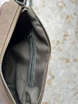 Bolso Misako patchwork marrón y verde