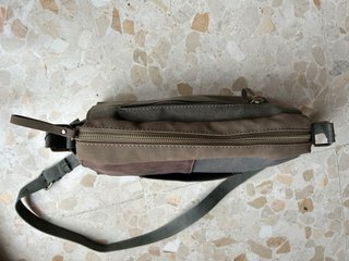 Bolso Misako patchwork marrón y verde