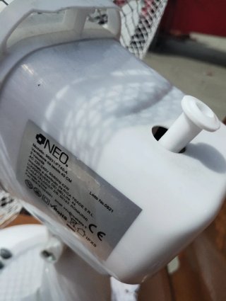 Ventilatore da tavolo bianco