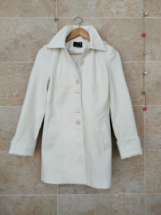 Cappotto bianco da donna