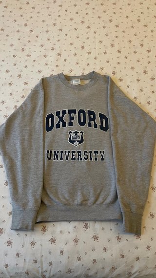 Sudadera Oxford University Gris Talla XS