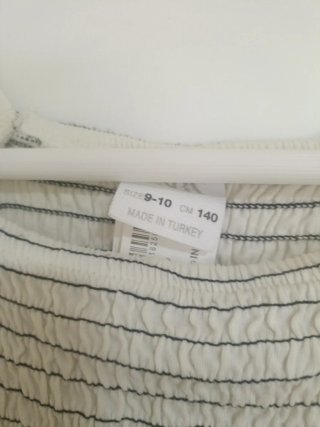 Blusa niña blanca con volantes