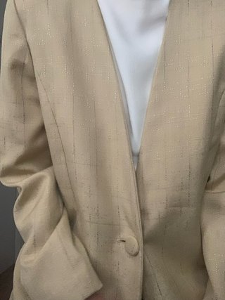 Blazer vintage vainilla