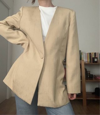 Blazer vintage vainilla