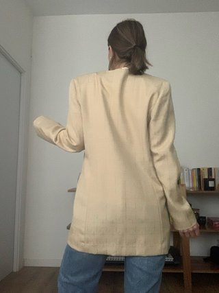 Blazer vintage vainilla