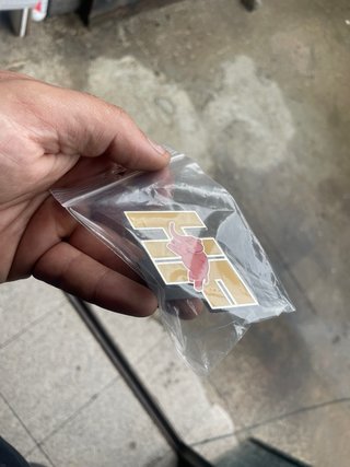 Emblema Lancia HF Elefantino Vermelho