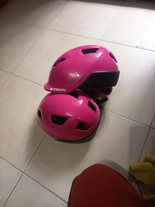Cascos Bici Niña BTWIN Rosa