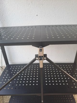 Estantería metálica plegable negra