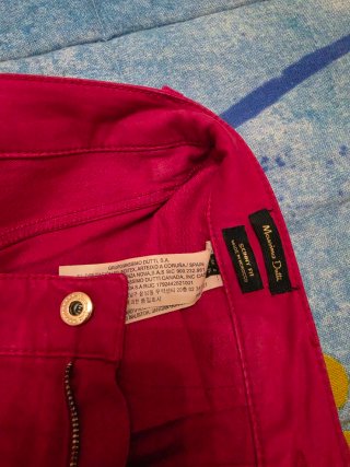 Pantalón fucsia Massimo Dutti