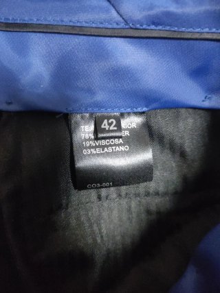 Traje de caballero azul TZ Fabricantes.